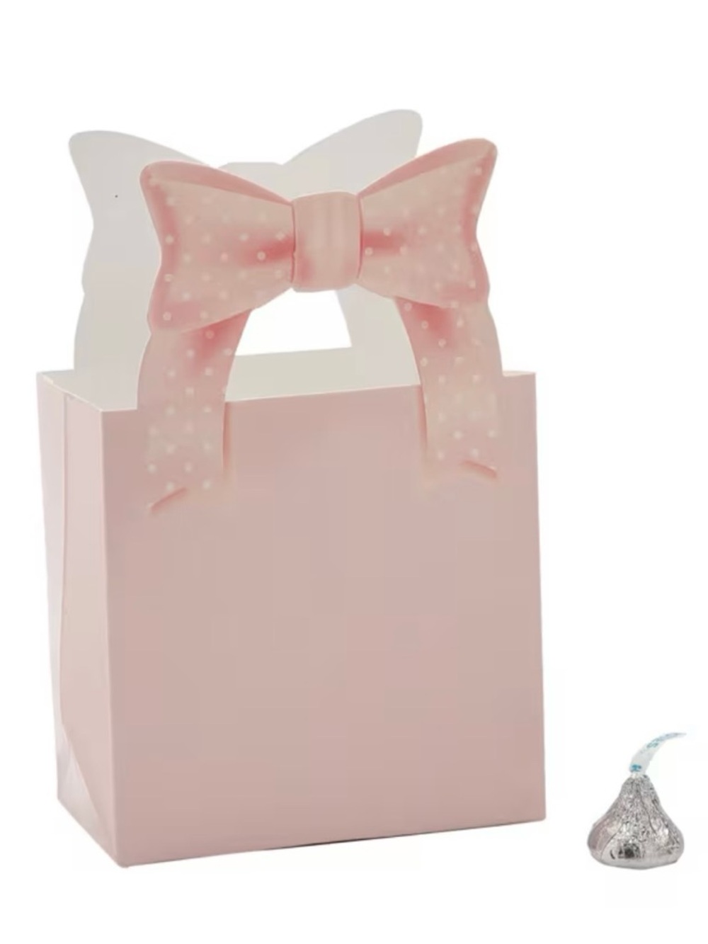 NWT Pink Bow Cardstock Party Favor Boxes - 24 of them